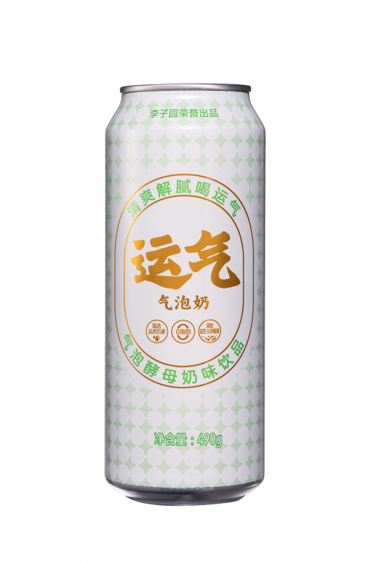 易拉罐装气泡酵母奶味饮品