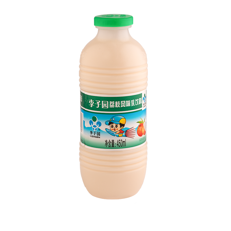 荔枝风味乳饮料，单瓶净含量450ml