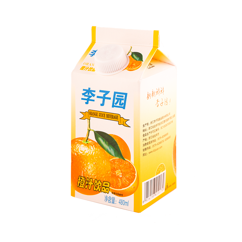 橙汁饮品，单盒净含量480ml